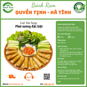Bánh ram Hà Tĩnh tại Hà Nội